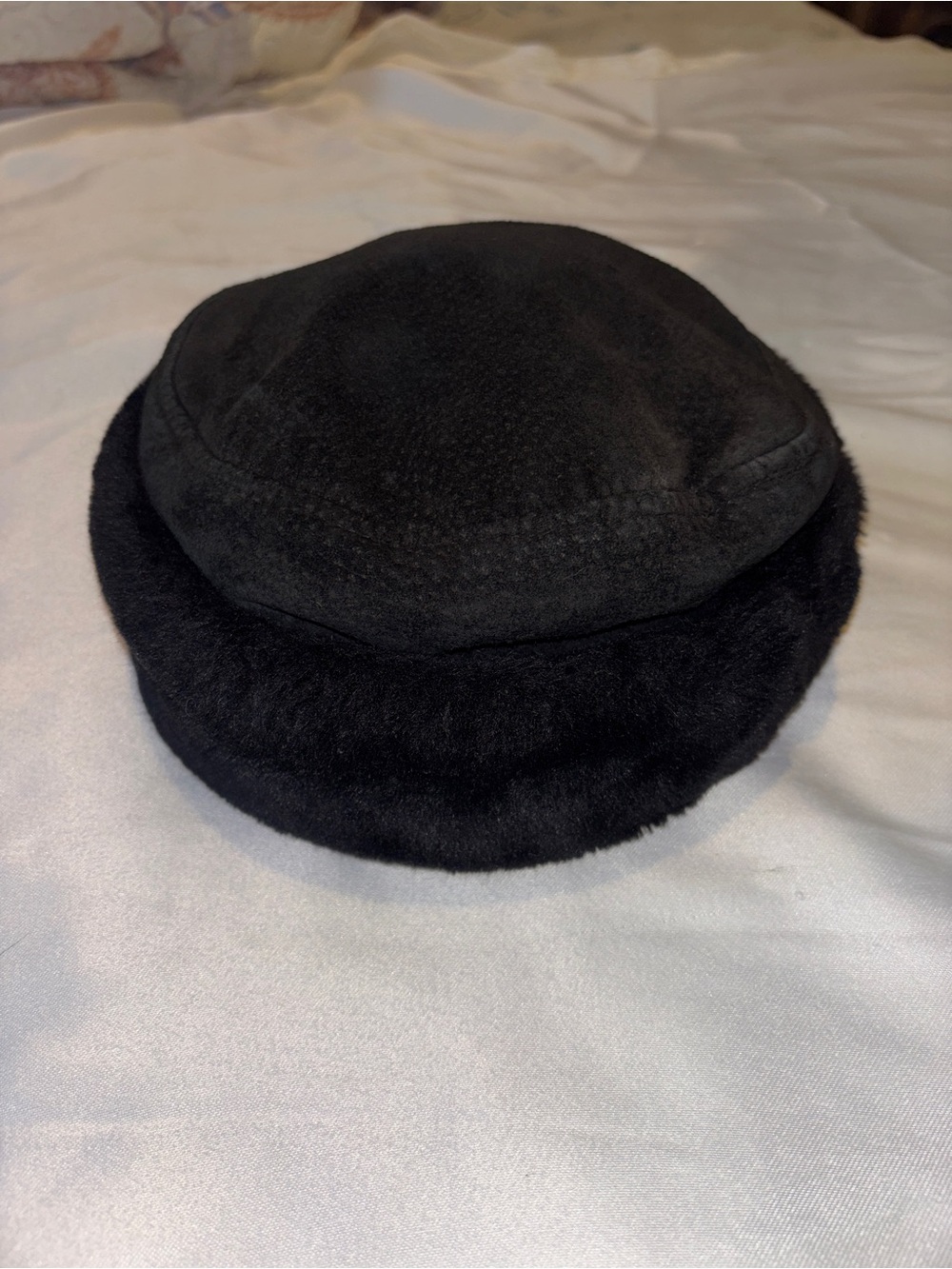 Black Faux Fur Russian Style Winter Hat | Y2K Vintage Inspired